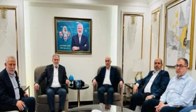 وفد من حماس يجتمع مع النخالة