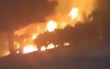 نشوب حريق كبير في مزارع النخيل بالخانكة.. والدفاع المدني يتدخل للسيطرة عليه
