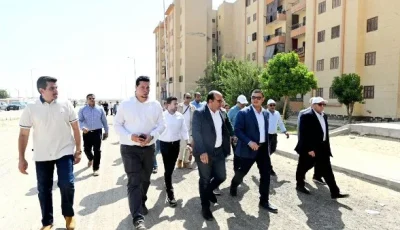 وزير الإسكان يراقب تنفيذ الوحدات السكنية للمبادرة الرئاسية “سكن لكل المصريين”
