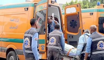 مقتل شخص وجرح 3 آخرين في حادث تصادم بين ميكروباص وشاحنة على الطريق الصحراوي في سمالوط بالمنيا