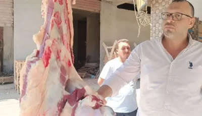 ضبط 30 كيلوغرامًا من اللحوم المذبوحة خارج المسالخ الرسمية في كفر الشيخ