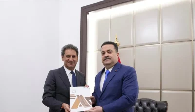 السوداني يستقبل رئيس وكالة الطاقة المتجددة ويشدد على التزام الحكومة بعملية التحول الطاقي.