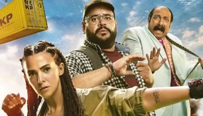 رامي راضوان يشارك صورة لملصق فيلم روكي الغلابة مع دنيا وكايلا