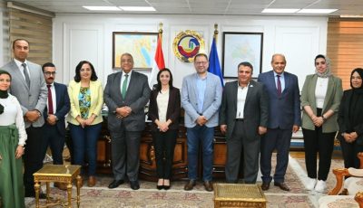 تعاون بين التنمية المحلية والأمم المتحدة لتطوير شوارع مدينة رشيد