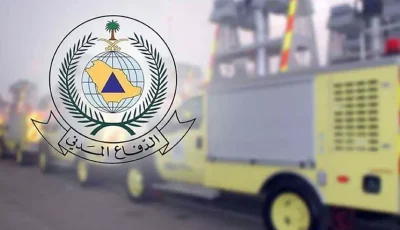 الدفاع المدني بالرس يخمد حريقًا في مستودع داخل منزل