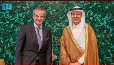 الأمير عبدالعزيز بن سلمان يبحث تعزيز التعاون مع مدير وكالة الطاقة الذرية
