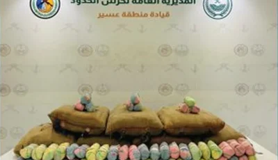 حرس الحدود بعسير يحبط تهريب 198 كيلوجرامًا من القات
