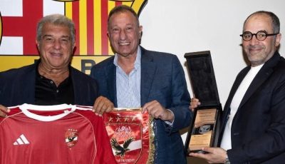 زيارة رسمية من الأهلي إلى برشلونة لتعزيز التعاون في ملف الاستاد