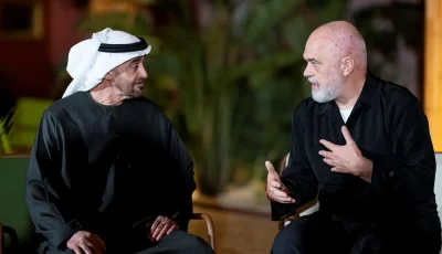 محمد بن زايد يناقش مع رئيس وزراء ألبانيا تعزيز الروابط الثنائية