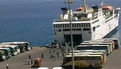 بعد تحسن الطقس.. استئناف العمل في ميناء نويبع البحري واستقرار الحركة البحرية