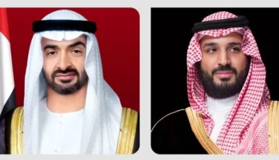 ولي العهد يبحث تطورات المنطقة مع رئيس الإمارات
