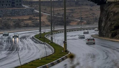 الأمطار ترسم لوحة ربانية جميلة في الباحة