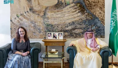 نائب وزير الخارجية يستقبل القائم بالأعمال بالسفارة الأمريكية لدى المملكة