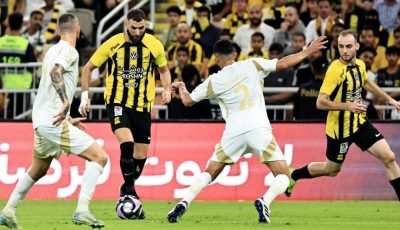 نتيجة الشوط الأول بين النصر والاتحاد