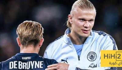 نهاية الشوط الاول لمباراة مانشستر سيتي ونابولي