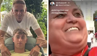 والد هويسين يسخر من برشلونة بعد الخسارة برباعية.. صورة