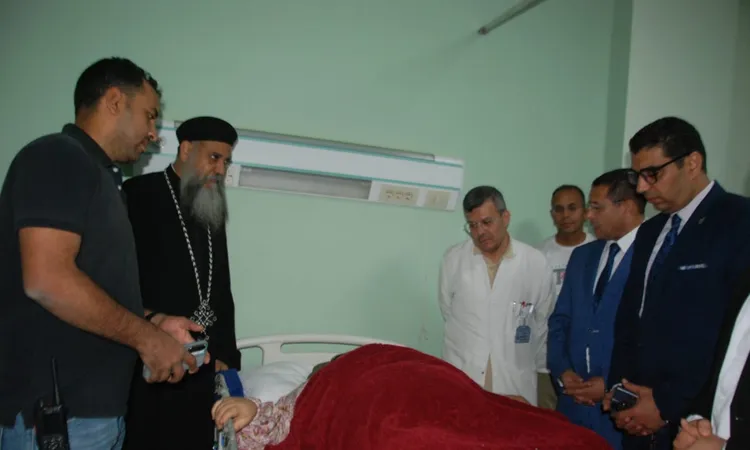 نائب محافظ الأقصر والسكرتير المساعد يزوران مصابي حادث الصحراوي الغربي