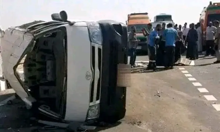 كانوا جايين من الإسماعيلية.. ارتفاع عدد ضحايا حادث الصحراوي الغربي بإسنا لـ 25 مصابا ووفاة واحدة