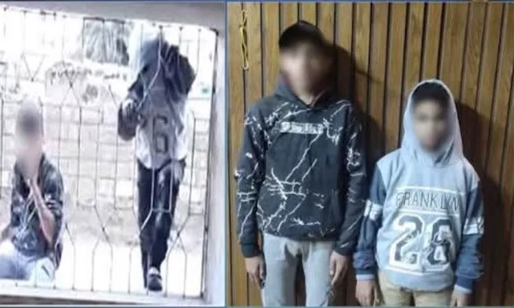 ضبط طفلان تعديا على طلاب ومعلمي مدرسة بالسب من سطح منزل بالإسكندرية