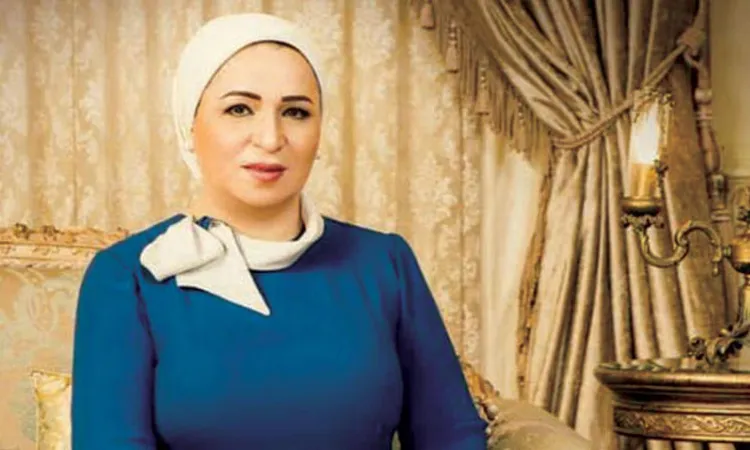 السيدة انتصار السيسى تستقبل قرينة رئيس كوريا بالمتحف الكبير