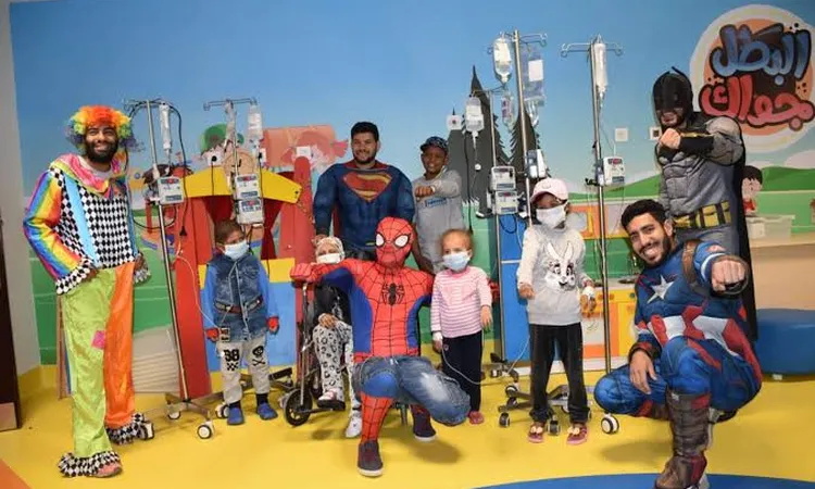 ضحكة في يومهم العالمي.. شفاء الأورمان تُسعد أطفال السرطان باحتفالية سبايدر مان وعرائس ديزني