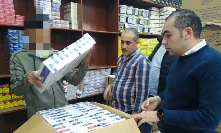 ضبط 11 ألف و750 ألف عبوة سجائر مهربة وغير مصرح بتداولها بالأسواق في المنوفية