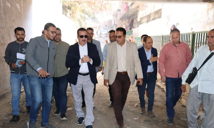 تطوير ورفع كفاءة نفق البساتين بحي غرب شبين الكوم استعدادا لموسم الشتاء