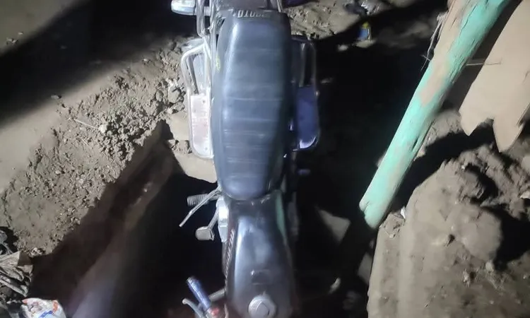 إصابة سائق دراجة نارية اثر سقوطه فى بيارة صرف بالمنوفية