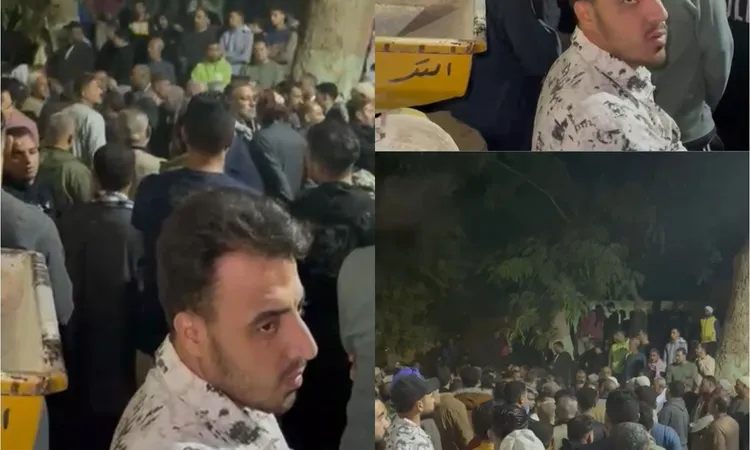 تشييع جثمان زوجته أُنهي حياتها خنقا علي يد زوجها بالمنوفية