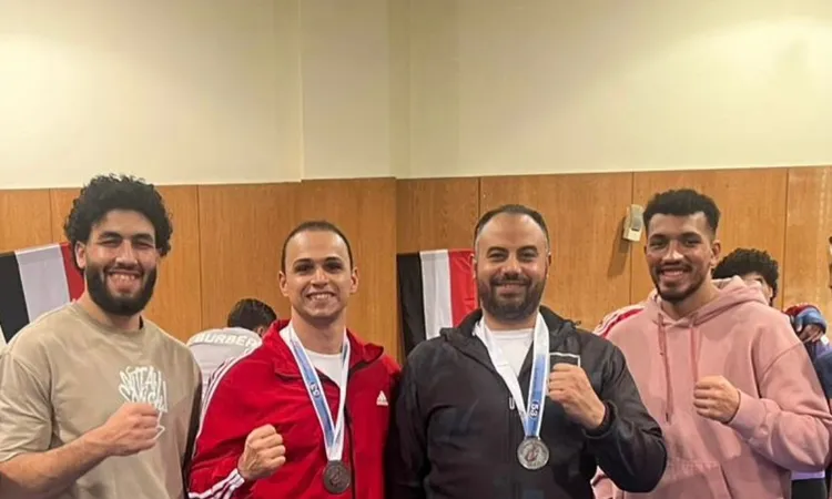 جامعة كفر الشيخ تحصد برونزيتين في بطولة دوري الجامعات|صور