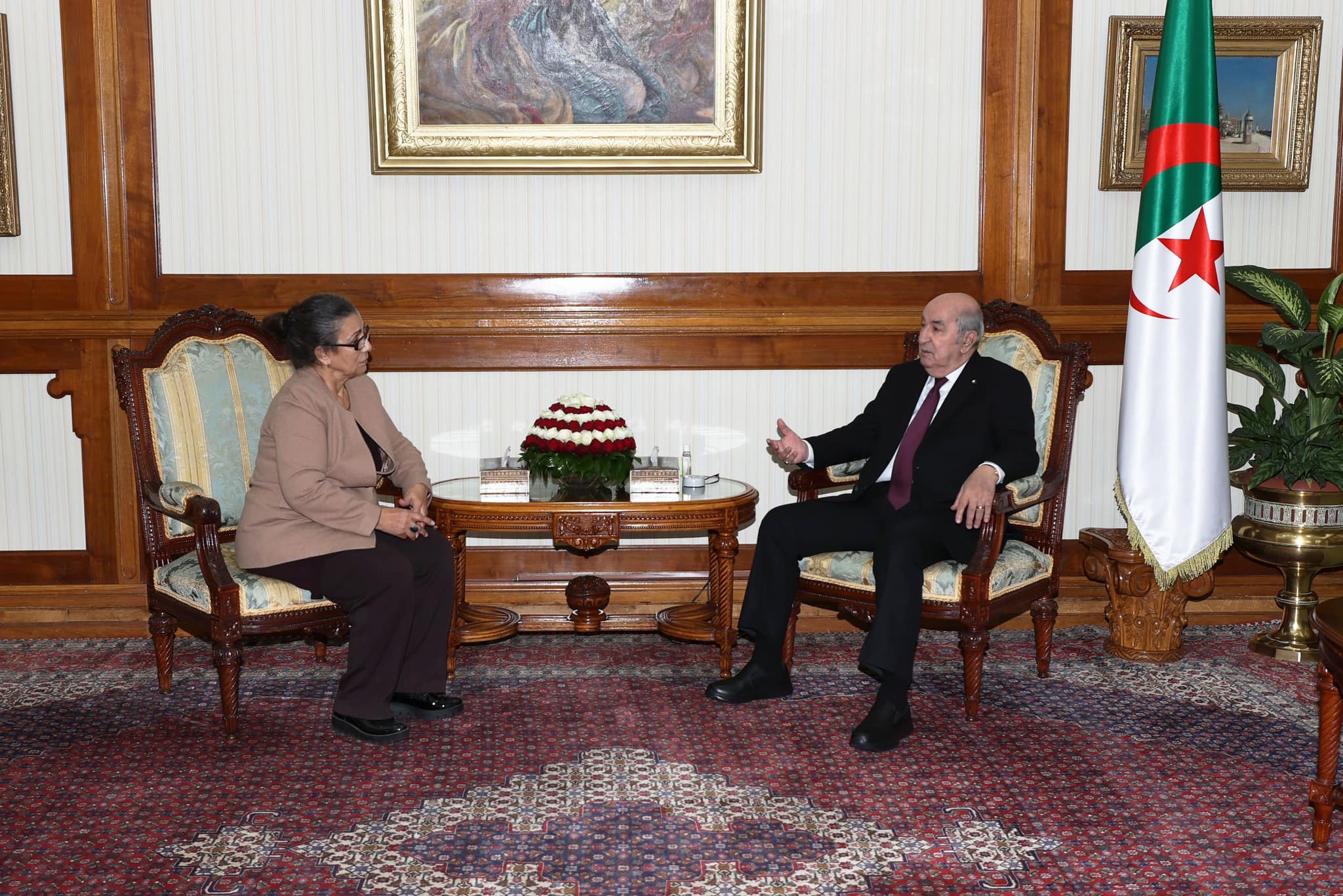 الرئيس تبون يستقبل لويزة حنون