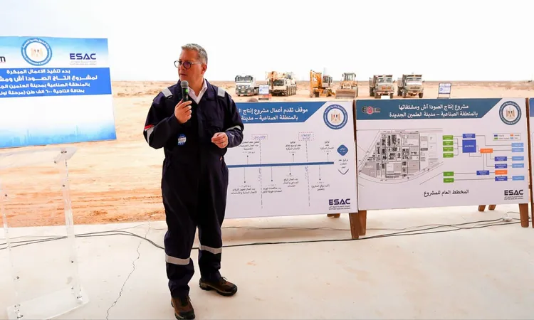 وزير البترول يشهد الأعمال المبكرة لبدء تنفيذ مشروع الصودا آش