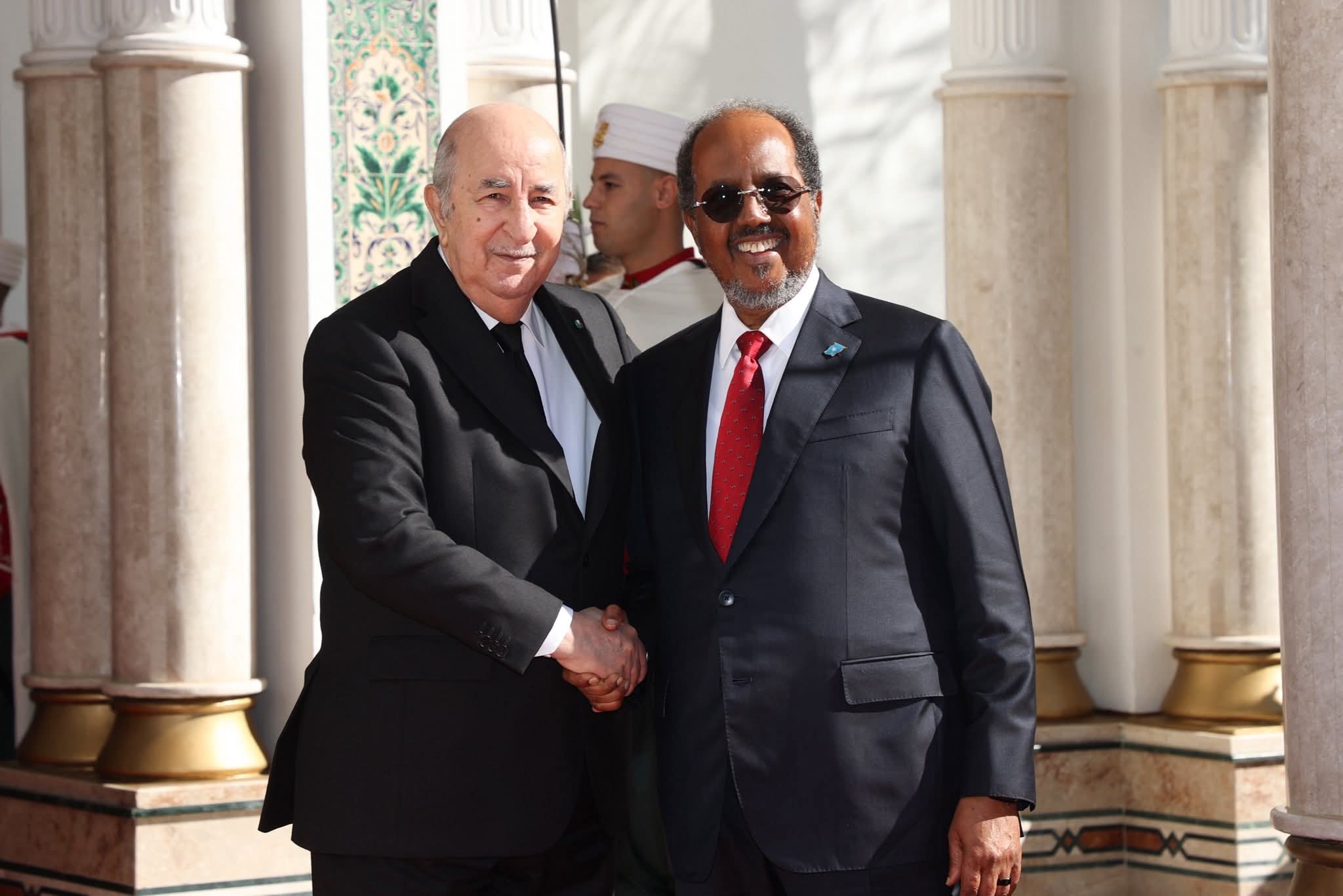 هذه أهم تصريحات الرئيس تبون خلال استقباله للرئيس الصومالي