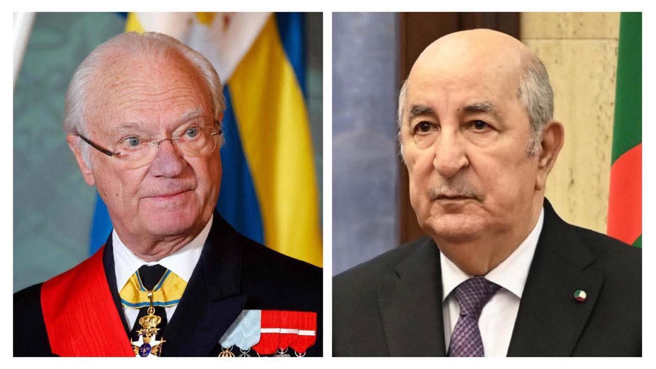 ملك مملكة السويد يهنىء الجزائر