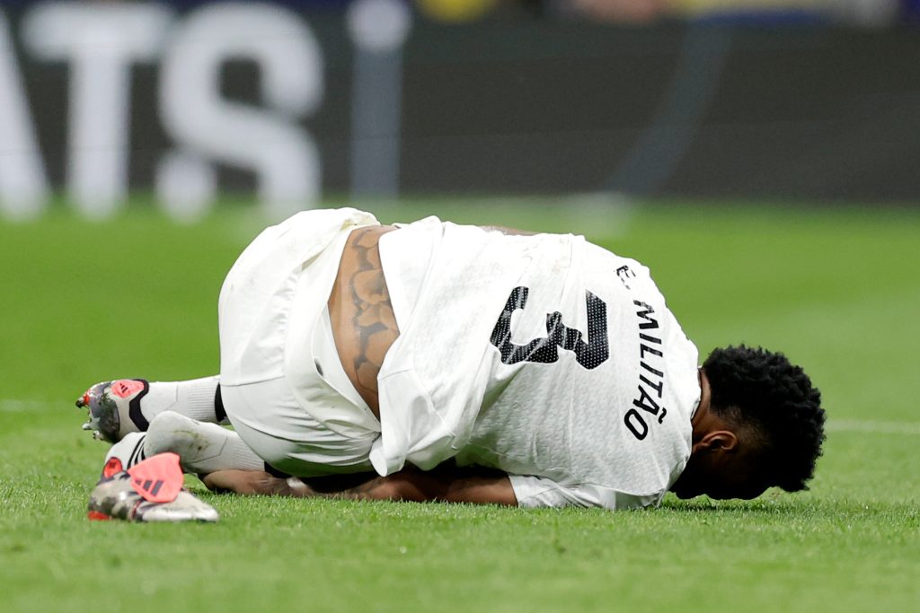 رسميًا.. ريال مدريد يعلن تفاصيل إصابة ميليتاو