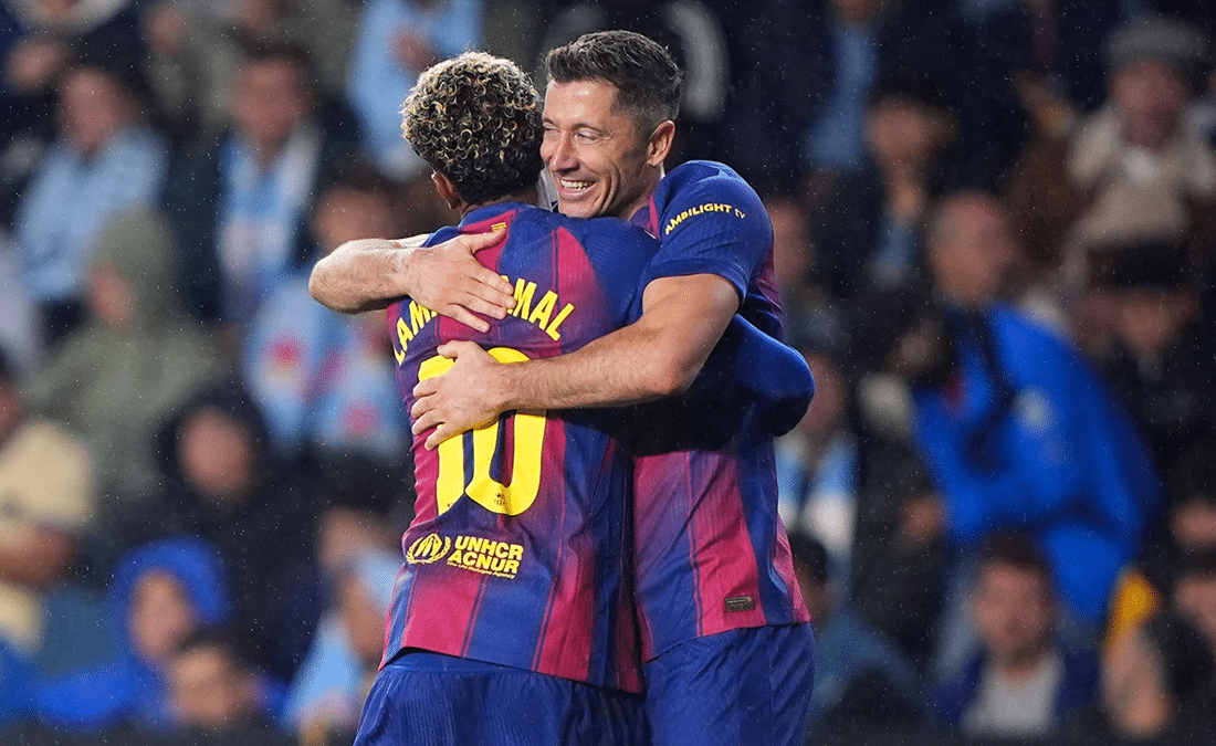 ليفاندوفسكي بعد هاتريك سيلتا فيجو: الأهم أننا قلصنا الفارق مع ريال مدريد