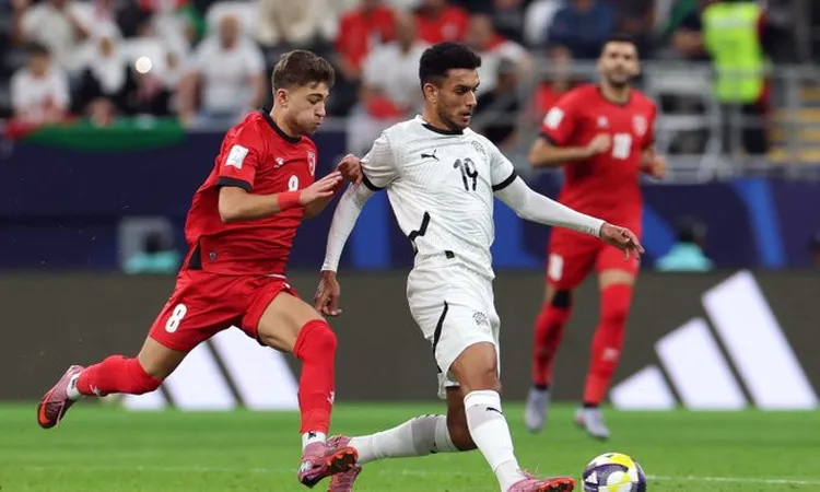 منتخب مصر يتأخر أمام الأردن بثنائية في شوط أول بكأس العرب 2025