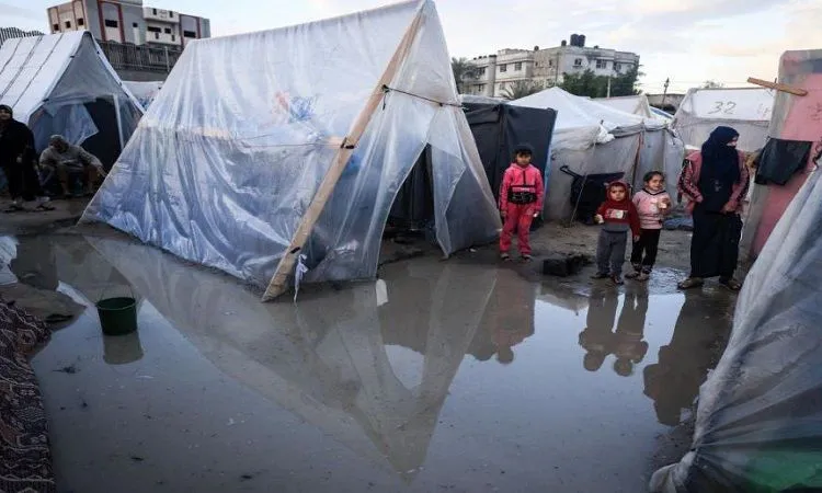 متحدث بلدية غزة: جميع الخيام غرقت بسبب المنخفض الجوي