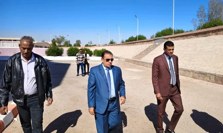 رئيس جامعة قنا يتفقد منطقة المكتبات ويوجه بتطوير المنطقة المحيطة