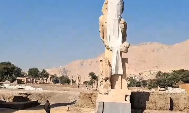 الأقصر تستعد لإزاحة الستار عن تمثال الملك امنحتب الثالث التاريخي