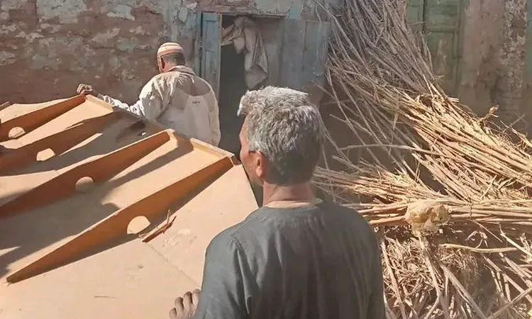 انهيار منزل جديد آيل للسقوط بالدير جنوب الأقصر دون خسائر فى الأرواح أو إصابات