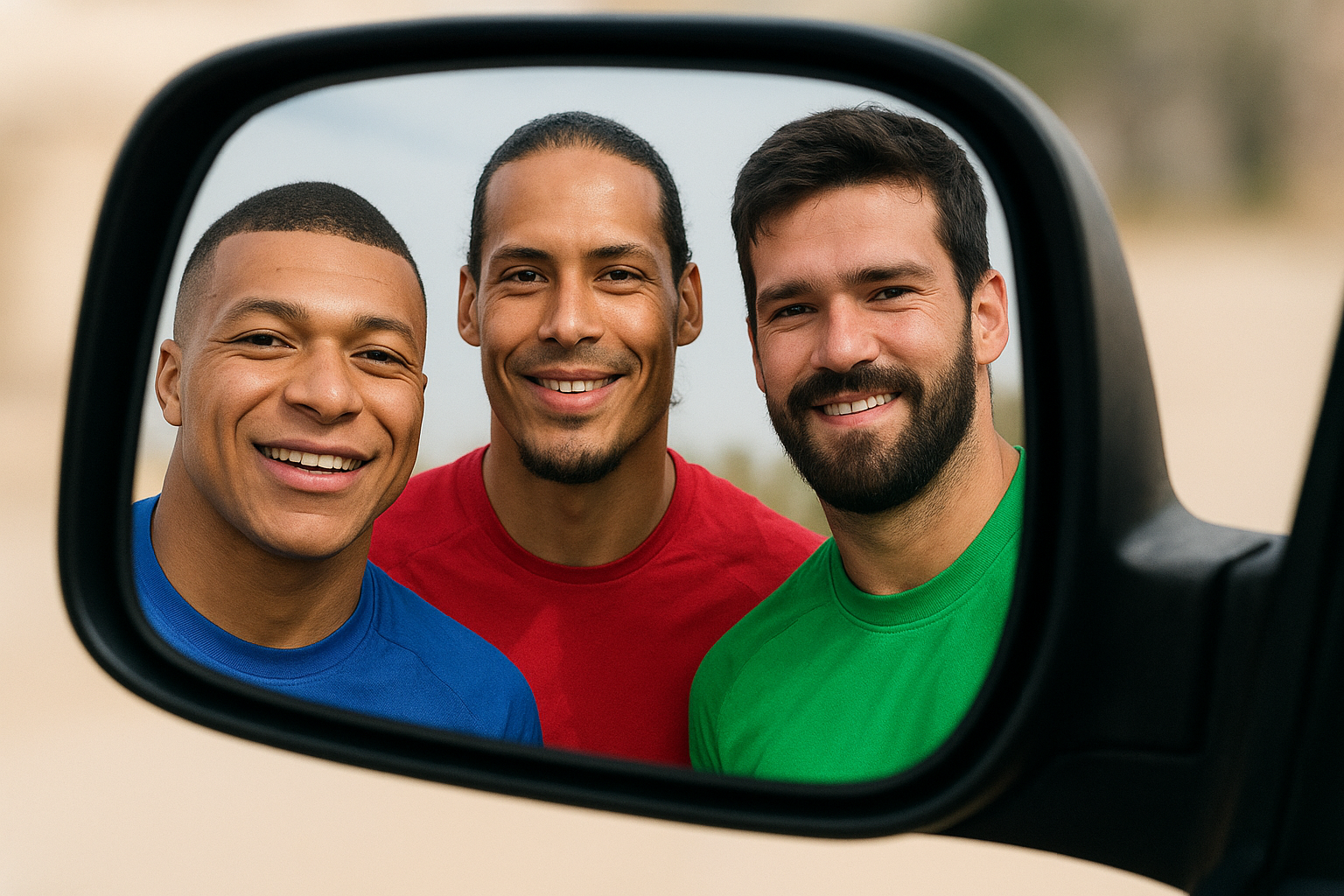 لقطة طريفة في كأس العرب 2025.. أشباه مبابي وفان دايك يلتقون إنفانتينو