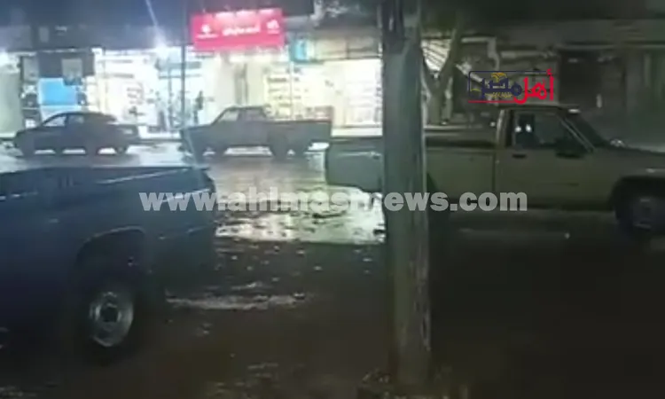 أمطار متوسطة على سيدي براني غرب مطروح