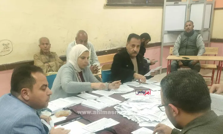 انطلاق فرز الأصوات بالدائرة الثالثة بالفيوم