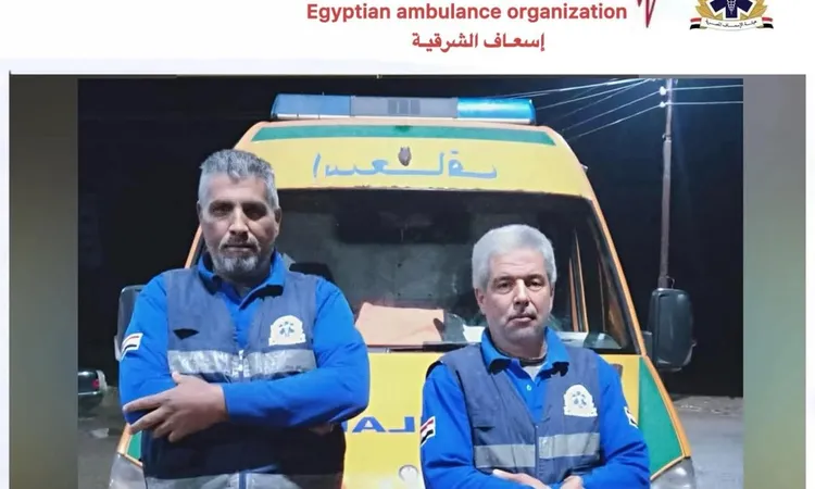 الحالة تطلبت تدخلا عاجلا.. طاقم إسعاف الشرقية يجري ولادة ناجحة داخل السيارة بأبو كبير