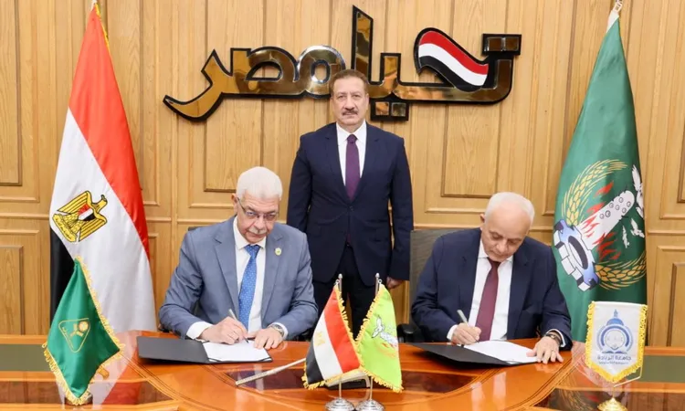 توقيع بروتوكول لتدريب طلاب جامعة الريادة في مستشفيات جامعة المنوفية