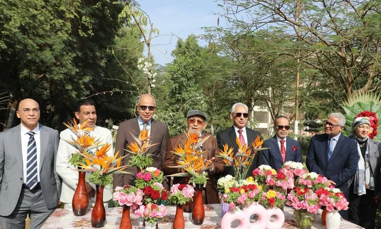 افتتاح معرض زهور الخريف بكلية الزراعة ضمن احتفالات اليوبيل الذهبي لجامعة المنيا