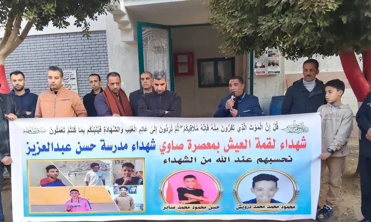 حداد ودموع في طابور الصباح.. مدرسة بمعصرة صاوي تنعى تلميذين لقيا مصرعهما في حادث الطريق الإقليمي