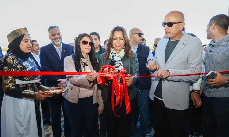 وزيرتا التخطيط والتنمية المحلية ومحافظ الأقصر يفتتحون المجزر الآلي ويضعون حجر الأساس للسوق الحضاري بقرية الحبيل