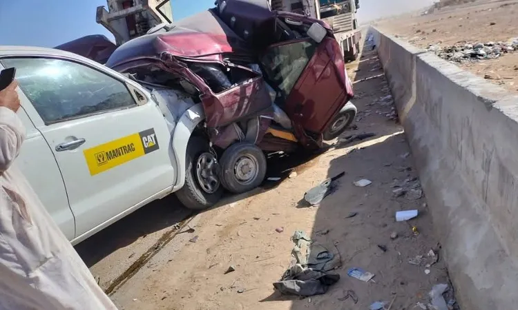 تفاصيل وفاة 3 شباب وإصابة 3 آخرين بحادث رأس الحكمة بطريق مطروح.. أسماء